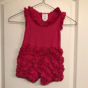 Lemon Loves Layette fuchsia romper